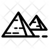 cairo giza pyramids icons free