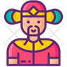 caishen god of wealth icon svg