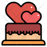 free love cake icons