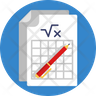 icon for mathematics graph
