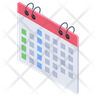icons of calendar support