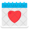love calendar icon download