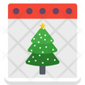 calendar tree icon svg