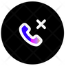 icon for phone rejected call