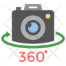 360 angle image icon svg