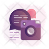 camera chat icons
