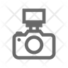 icons of camera flashlight