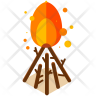 camp fire icon svg