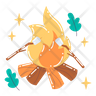 camp fire emoji