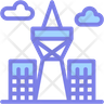 canada cn tower icon svg