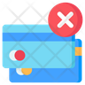 icon for card not accepted
