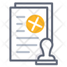 cancel contract icon svg