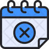 appointment cancel icon svg
