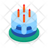 icons for birthday candle