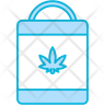 icon for cannabis bag
