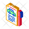 icons for car document