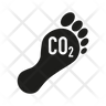 carbon footprint icon png