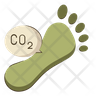 icon carbon footprint