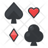 free playing card sign icons