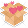 flying heart icon