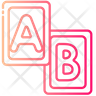 alphabet cards icons
