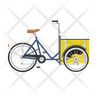 free cargo bicycle icons