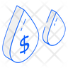 free money water drop icons