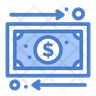 cash outflow symbol