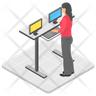 cashier table icon png