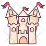 castle pin emoji