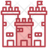 icon castle pin