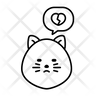sad love emoji icon png