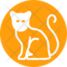 black cat icon png