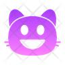 laughing cat icon svg