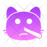cat lying icon png