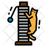 stretching cat icon png