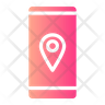 cell phone location icon svg
