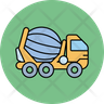 icons of cement truck