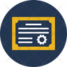 free product certificate icons