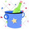 icons for champagne bucket