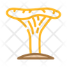 icon for chanterelle mushroom