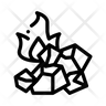 charcoal fire icon png