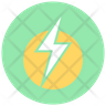 charging bolt logo