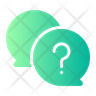 question mark chat bubble icon png