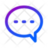 chat bubble outline logo