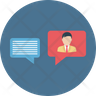 icon for human conversation