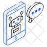 chatting robot icon png