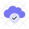 icon cloud tick