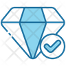 icons of check diamond