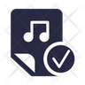 approve music icon download